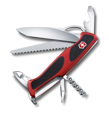 Ranger 79 M Grip, 130 mm, rot/schwarz