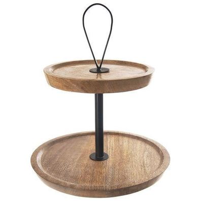 2-stöckige Holzplatte MANGO 30 cm
