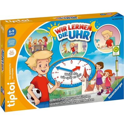 Ravensburger tiptoi Wir lernen die Uhr, Brettspiel