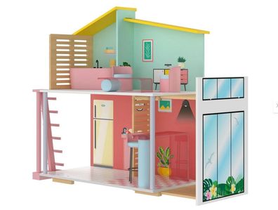 Holz Fashion Doll Puppenhaus, 7-teilig Stella Spielhaus