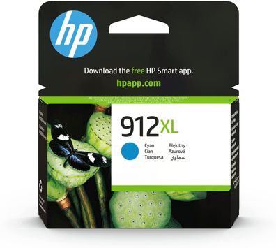 HP 912XL (3YL81AE) Blau Original Druckerpatrone mit hoher Reichweite für HP OfficeJet