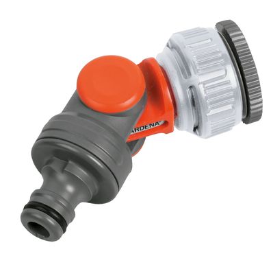 GARDENA® Winkelhahnstück für Wasserhahn mit 33,3 mm (G 1)-Gewinde und für Wasserhahn