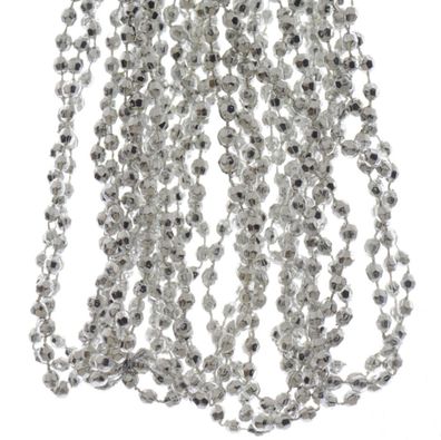 Weihnachts-Diamantgirlande Silver silberfarben 2,7 Meter - Kunststoff