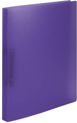 HERMA Ringbuch A4 Violett Lila Transluzent, schmal, 2 Ringe, 25 mm breit, Ringordner