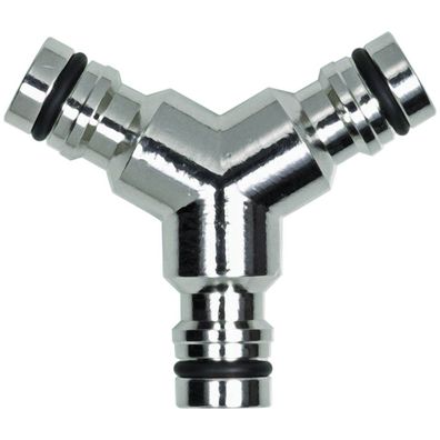 GEKA® plus Y - Abzweigstück Messing vernickelt