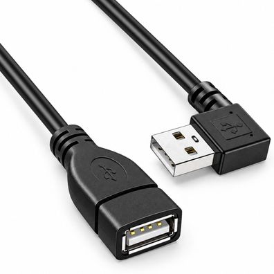 G29 20cm USB 2.0 Verlängerung Adapter Verlängerungskabel nach rechts abgewinkelt f PC