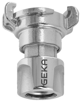 GEKA® plus System Übergangsstück vom Klauen- zum Stecksystem Messing verchromt EAN 40