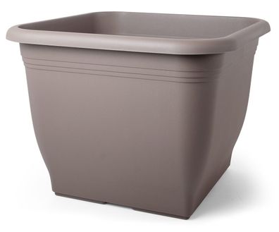 GEDA Pflanztopf Quadrat Taupe 58 x 58 cm - Kunststoff