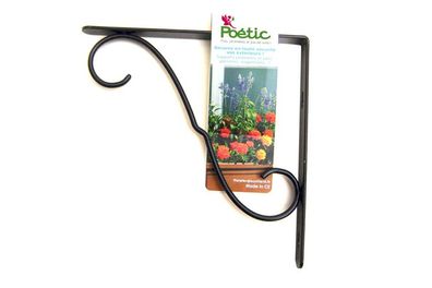 Poétic Wandhalterung für Blumenampeln Anthrazit max. 7 kg 30 cm - Metall