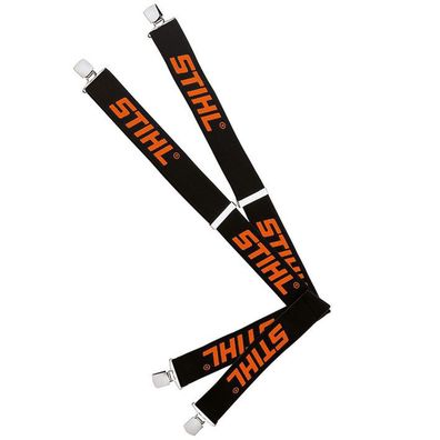 STIHL® Profi-Hosenträger Schwarz mit Metallclips ohne Kunststoffinlay Länge 130 cm