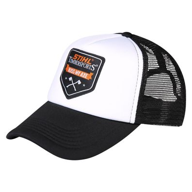 STIHL® Trucker Cap Kiss My Axe Weiß & Schwarz
