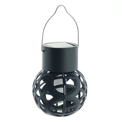 Kaemingk Hängelampe Solar Flacker Effekt Ø 7 cm x 9 cm schwarz