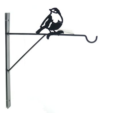 Esschert Design Wandhaken mit Spatz schwarz - Metall