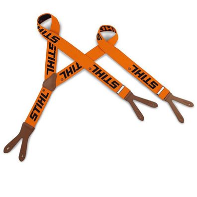 STIHL® Hosenträger Orange mit Aufdruck zum Knöpfen - 0000 884 1511