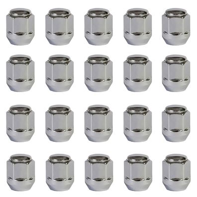 20x Radmuttern Kegelbund Geschlossen 60° M12x1.5 25mm Chrom Für MAZDA 121 II Iii 300
