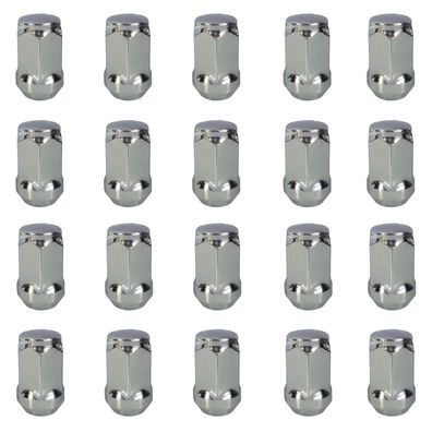 20x Radmuttern Kegelbund Geschlossen 60° M12x1,5 35mm Chrom Für FORD C-MAX I 07 II 11