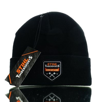 STIHL® Strickmütze Kiss My Axe Schwarz - 0421 600 0008