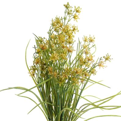 DEKO® Florale Wildblumenzweig Curry gelb 48 cm - Kunstblumen
