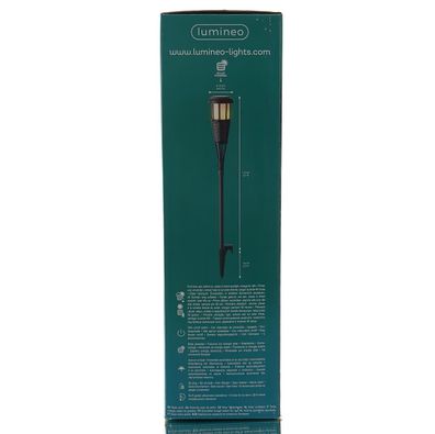 Lumineo Solar Fackel Flacker Effekt 12-H58 cm schwarz
