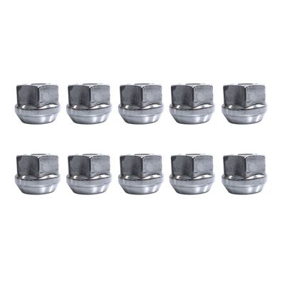 10x Radmuttern Kegelbund 60° M12x1,5 Mm Chrom Für Hyundai Accent I II Muttern