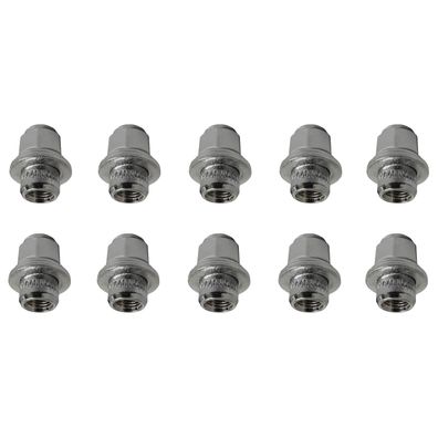 10x Radmuttern Flachbund M12x1,5 37mm Chrom Für Scion iM ZR iQ KP tC