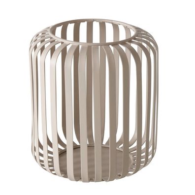 Windlicht Viki Eisen beige H.15 cm Ø.13 cm Stückpreis