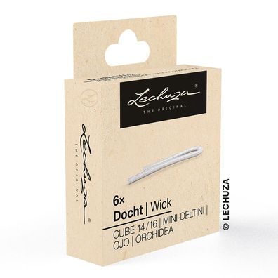 LECHUZA® Ersatzteil Docht für Pflanzeinsatz, MINI-DELTINI, Orchidea, OJO, CUBE 14/16