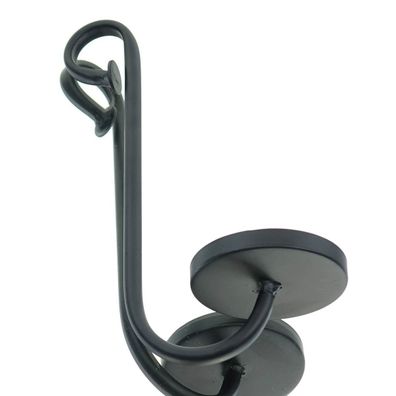Posiwio Aufsteck - Kerzenhalter Schwarz Ø 8,5 cm 25 cm - Metall