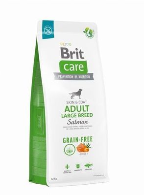 Brit Care Grain-Free Adult Large Breed Salmon 12kg - Hundefutter Lachs