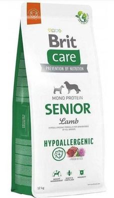 Brit Care Hypoallergenic Senior Lamb & Rice 12kg - Hundefutter Lamm Senior