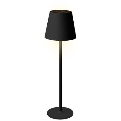 Lumineo Solar Tischlampe schwarz - Ø 11 cm Höhe 37 cm - Eisen