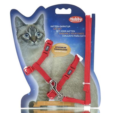 Nobby® Katzengarnitur Nylon rot