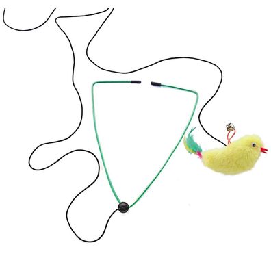 Nobby® Katzen Plüschvogel Gelb