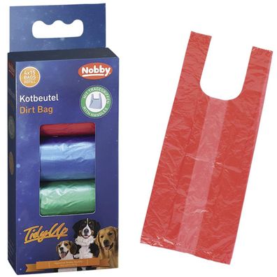 Nobby® Hunde TidyUp Kotbeutel mit Tragegriffen 4 Farben 4 Rollen á 15 Beutel