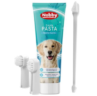 Nobby® Hunde Zahnbürstenset mit Zahnpaste mint