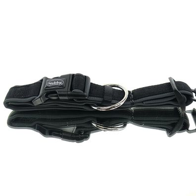 Nobby® Hunde Halsband Classic Preno Schwarz/Grau Größe M - L