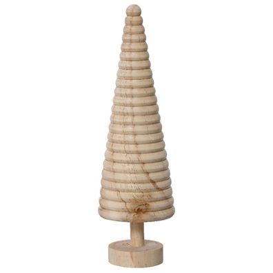 Weihnachtsdeko Tanne Natur 23 Ebenen Ø 7 cm Höhe 22 cm - Pinienholz