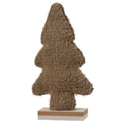 Kaemingk Weihnachtsdekoaufsteller Tannenbaum Taupe 23 cm - Polyester