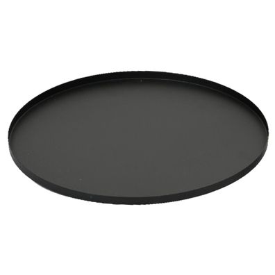 Tablett Schwarz matt Ø ca. 35 cm - Eisen