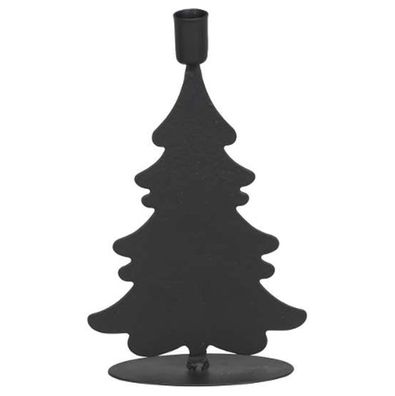 Posiwiokerzenhalter Baum schwarz 9,5 x 3 x 16 cm