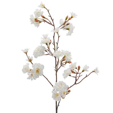 GASPER Kirschblütenzweig Reinweiß verzweigt 80 cm - Kunstblumen