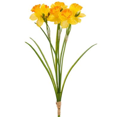GASPER Osterglocken-Narzissenbund Gelb & Orange 3 Stiele 41 cm - Kunstblumen