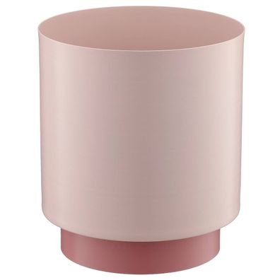 GASPER Lepuro Übertopf DIPPED Rosa mit Fuß Ø 15 cm Gesamthöhe 17 cm - Metall