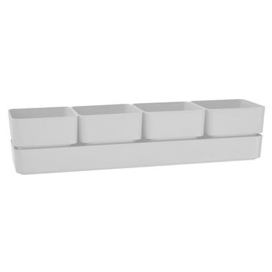 tera® Pflanzgefäße SIERRA Snow weiß 48 cm - Kunststoff