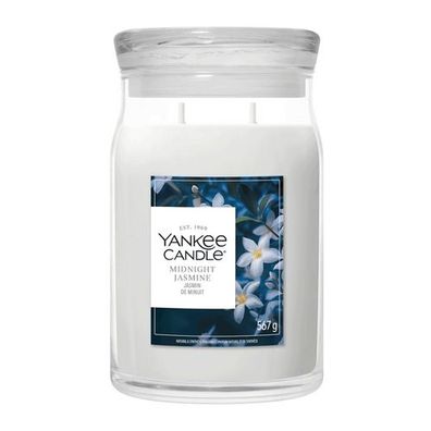 Duftkerze im Glas Midnight Jasmine, 567 g, YANKEE CANDLE, Brenndauer bis 80h