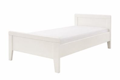 Seniorenbett 100x200 Komfortbett weiss dekor #3115