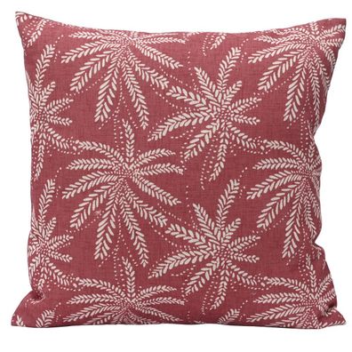 Kaemingk Outdoor-Kissen Palmenblätter rosa L: 3 W: 45 H: 45 cm - Polyester-Baumwolle