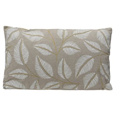 Kaemingk Indoor-Kissen Blätter L: 3 W: 30 H: 50 cm - Polyester - Baumwolle