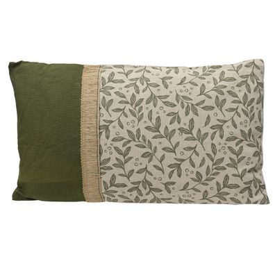 Kaemingk Indoor-Kissen Äste mit Blätter L: 3 W: 30 H: 50 cm - Polyester - Baumwolle