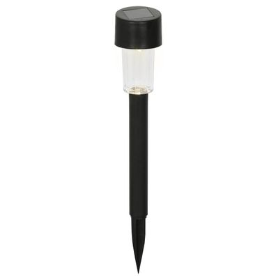 Lumineo Solar Wegbeleuchtung schwarz Ø 4,5 cm H: 20,5 cm warmweiß